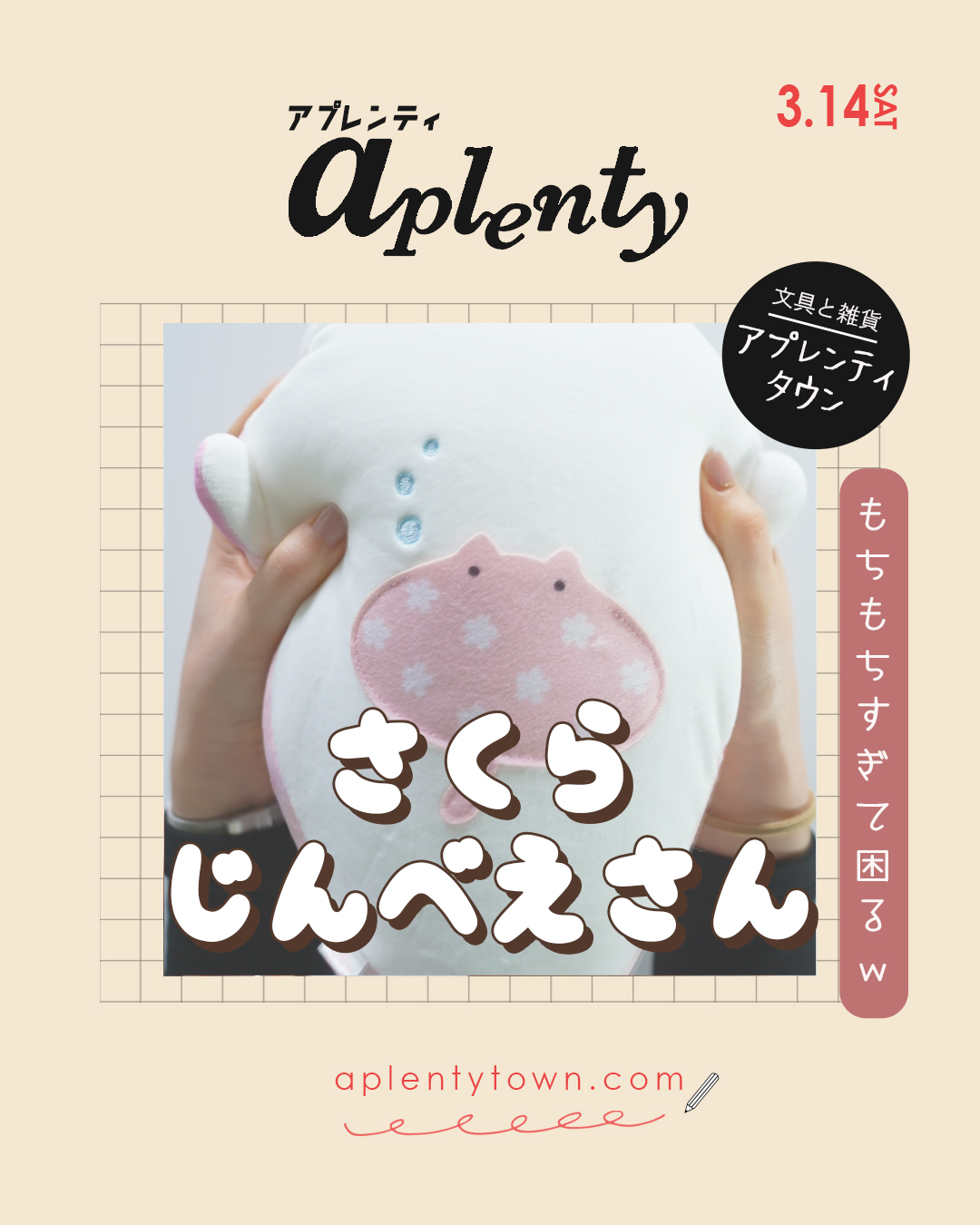 ✨サンエックスからじんべえさんきたよー‼️ Tiktok更新しました。